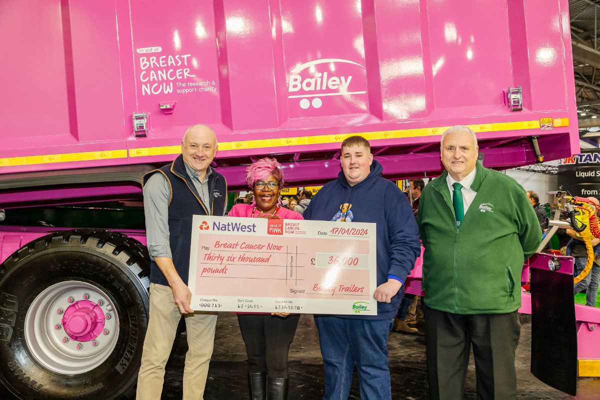 The pink Bailey Trailer at LAMMA